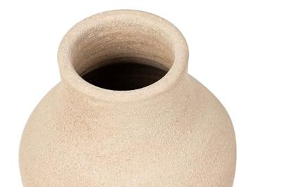 JARRON CERAMICA BEIGE 25x25x40 CM