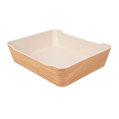 Garcia de Pou 6 Unidades - Bento Boxes 'Asami Ware' 3000 Ml 29X24X6,7 Cm Símil Madera Melamina