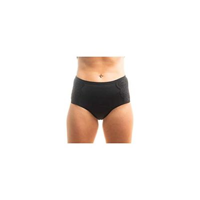 BP3 Underwear Washable Absorbent High Waist Knickers for Incontinence & Periods (Black, 6XL)