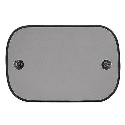 reer Travelkid Sun Basic solskydd för barn med sugkopp, svart, 2-pack