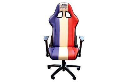 Laser 6656 Laser Tools Racing Chair - Red, White & Blue