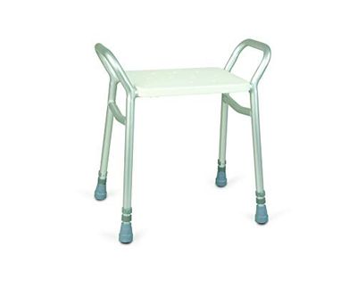 Homecraft Lightweight Height Adjustable Shower Stool Replacement Part, Shower Stool, Bathroom Seat, Shower Chair, Bathing Aid for Elderly, Disabled, and Handicapped, Bath Seat Bench, 091564756