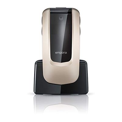 Emporia Comfort Champagne 2.4" Easy To Use Clamshell 2G – official UK and Ireland version