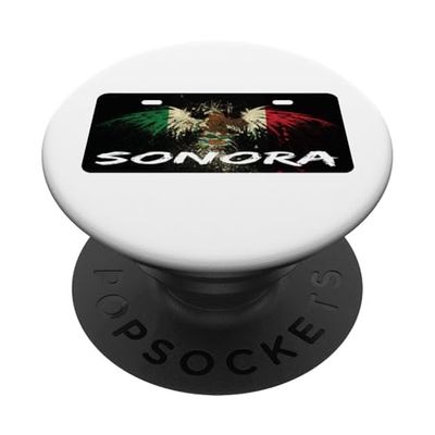 Sonora Mexico License Plate Aesthetic Mexican Patriotic PopSockets PopGrip Adhesivo