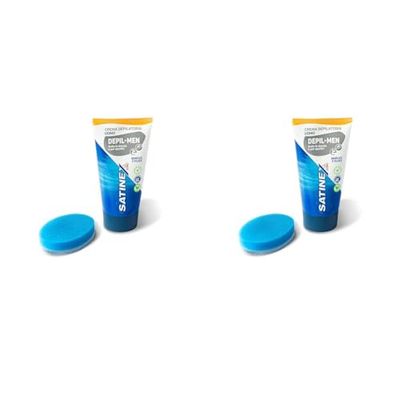 Satinex Depil-Men Crema Depilatoria Uomo - 150 ml (Confezione da 2)
