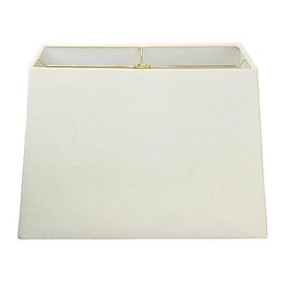 Royal Designs (HB-613-18LNEG) Abat-jour rectangulaire rigide en lin Motif coquille d'œuf 20,3 x 40,6 x 25,4 x 12 cm