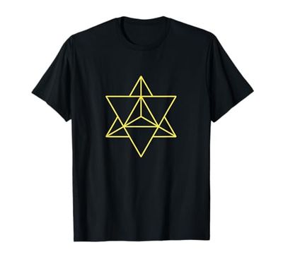 Merkaba Geometria Sacra Spirituale Zen Yoga Regalo Maglietta