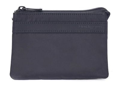 Hedgren 3 Zipper Pouch RFID Medium Black M Unisex Vuxna, Svart, M, Avslappnad