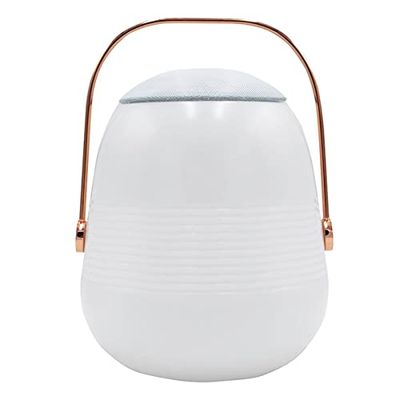 Lumisky Draadloze bluetooth-luidsprekerlamp, koperen handgreep, led, wit/meerkleurig, dimbaar, BOB STATION H33 cm, met afstandsbediening