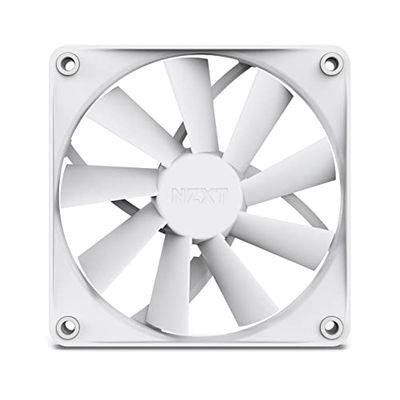 NZXT F120Q stille luchtstroomventilatoren - RF-Q12SF-W1 - Verhoog het luchtvolume - Stille werking - Lange termijn duurzaamheid - 120 mm Fan Single Pack - Wit