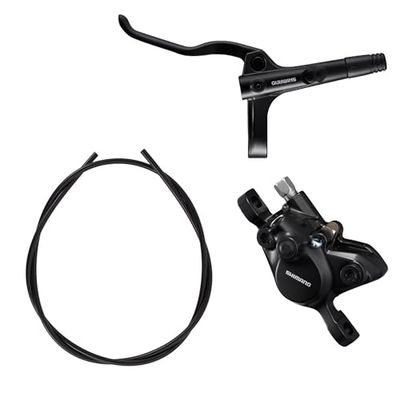 Shimano Non-Series MTB BR-MT200/BL-MT200 bledd bromsspak/stolpmontering skjutreglage, svart, bak vänster