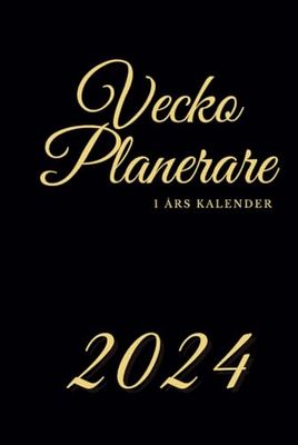 Vecko Planerare 1 Års Kalender: 1 årskalender - Daterad med helgdagar - kontaktlista - anteckningar - Perfekt present - (Swedish Edition)