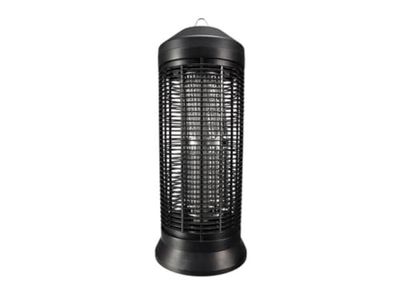 Perel Eliminador de Insectos eléctrico, LED UV, Rejilla de 4000 V, depósito colector extraíble, 600 m², Negro