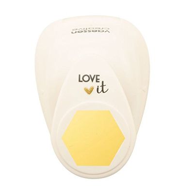 Vaessen Creative Craft Paper Punch - Hexagon - 2,2 x 2,5 cm - Circle Cutter for Crafting and Card Making