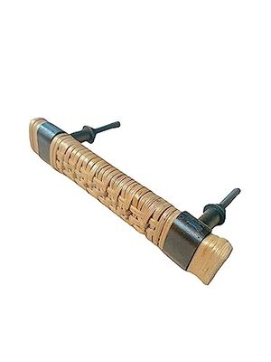 Medium cabinet handle braided rattan