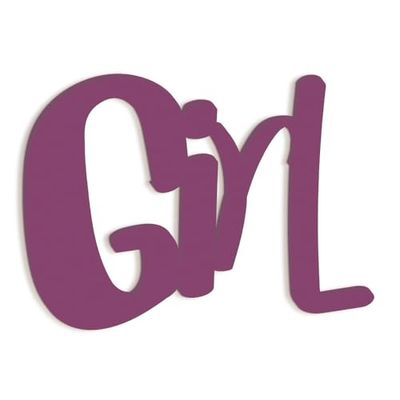 Träbokstäver för barn Girl, Trä Väggdekoration för flickans sovrum dekoration av träinredning, design Declea