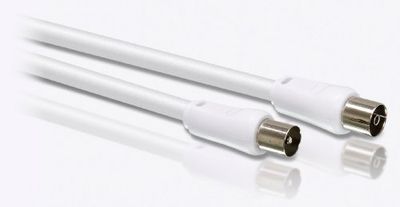 PHILIPS SWV2516W - Cabo coaxial para antena - 1,5 metros - branco