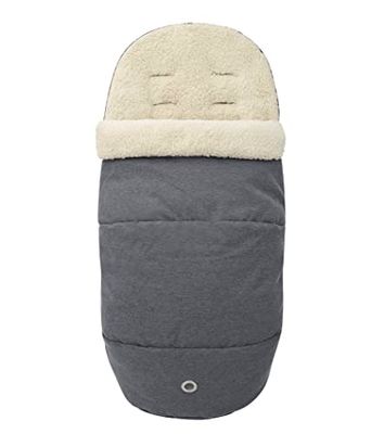 Maxi-Cosi 2-in-1 voetenzak voor Maxi-Cosi kinderwagens, warme fleece gevoerde voetenzak, geschikt vanaf de geboorte, Twillic Grey