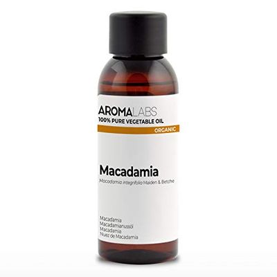 ORGANIC - MACADAMIA Oil - 50mL - 100% Pure, Natural, Cold Pressed and AB Certified - AROMA LABS (French Brand)