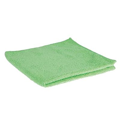 5x Jantex Microfibre Cloths Green 400x400mm Cleaning Soft Polishing Towel