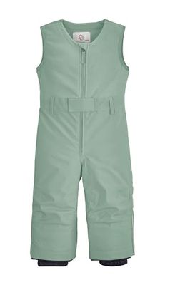 first instinct by killtec Salopette riscaldanti per Bambini con paraneve/Pantaloni da Sci FISW 34 MNS Ski PNTS, Verde Oliva Pallido, 110/116, 42256-000