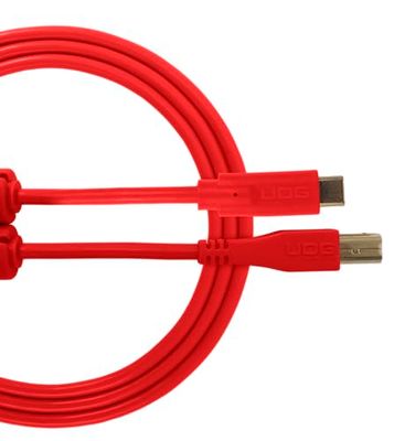 UDG GEAR U96001RD Câble USB 2.0 (C-B) USB 2.0 haute vitesse optimisé USB 2.0 C vers B, rouge, 1,5 m