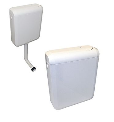 Regiplast 4150 - Cassetta WC a zaino Duetto, per installazione bassa o medio bassa, comando a doppio scarico