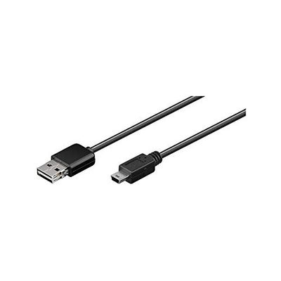Goobay 69139 Câble de Recharge et de Synchro EASY USB, Noir, 1.5m Longueur