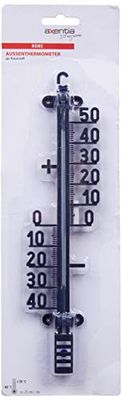 XCLOU Termómetro Exterior en Negro, medidor de Temperatura para jardín y Exteriores, termómetro Exterior analógico para Exterior, termómetro de jardín con indicador de Temperatura Negativo y Positivo