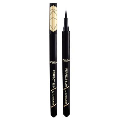 L'Oréal Paris Super Liner Perfect Slim Eyeliner líquido, traço extrafino, cor preta, 6 g
