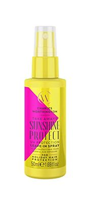 Charles Worthington Sunshine Protect UV Protection Leave-In Spray Takeaway, Hydrate and Nourish, Salon Leave-In Conditioner Spray, 50 ml