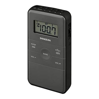 Sangean DT-140 grå/svart (ficka 140)