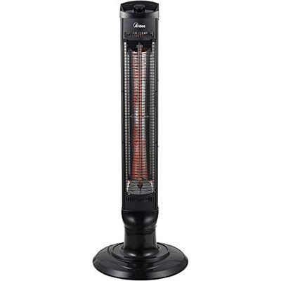 Ardes AR4B03 oscillerende koolstofvezelkachel, 1 lamp en 2 krachten met metalen frame, carbon revolver zwart
