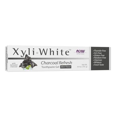 Now Foods Xyliwhite Charcoal Refresh Toothpaste Gel 181g