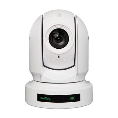 BirdDog P400 PTZ Camera in White 4K 10-bit Full NDI with Sony Sensor