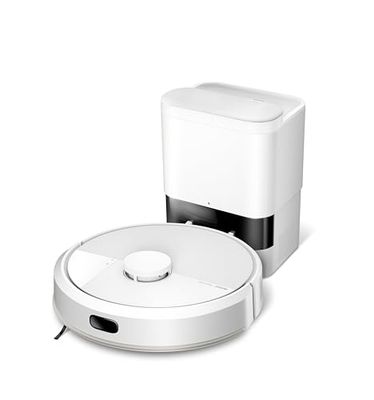 iRobot Roomba 105 Combo+AutoEmpty Dock - Robot Aspirateur Laveur 2en1 - Aspiration de 7KPa - Navigation LiDAR - Détection des Tapis - Zones de Nettoyage et d'Évitement - 4 Niveaux d'Aspiration - Blanc