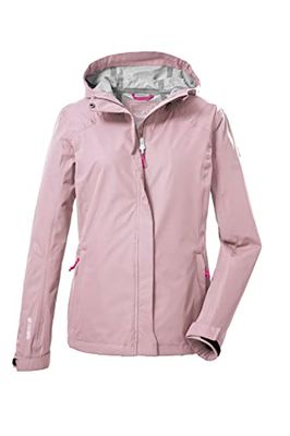 killtec Women's Giacca funzionale/giacca outdoor a 2 strati e 1/2 con cappuccio, ripiegabile KOS 49 WMN JCKT, mauve, 40, 39167-000