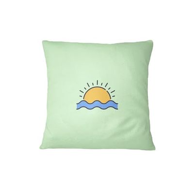 Bona Basics, Taie d'oreiller décorative Décoration de la Maison pour canapé, cafétéria, Taille: 60x60 cm, Couleur: Vert Clair