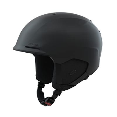 ALPINA Unisex - Volwassenen, BRIX Skihelm, black matt, 51-55 cm