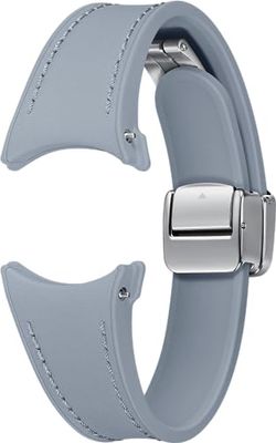 SAMSUNG D-Buckle Hybrid Eco-Leather Band (Slim, S/M) pour Galaxy Watch4 | Watch5 | Watch6 | Watch FE | Watch7 Series, Blue