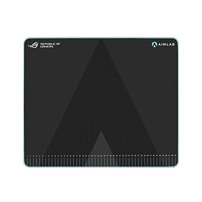 ASUS ROG Hone Ace Aim Lab Edition - Alfombrilla de Mouse para Juegos, 508 x 420 x 3 mm, tamaño Grande, Suave, Material de Tela híbrida, Base de Goma Antideslizante, Esports y Juegos FPS, Color Negro