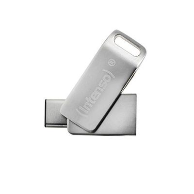 Intenso cMobile Line 64 GB - Chiavetta USB 3.2 Gen 1x1 USB-C & USB-A, Argento