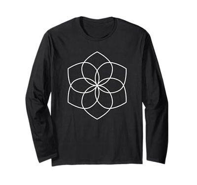 Geometria sacra del fiore della vita Maglia a Manica