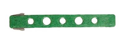 Caravan Green Enamel Metal Automatic Tight Barrette Open French Hand