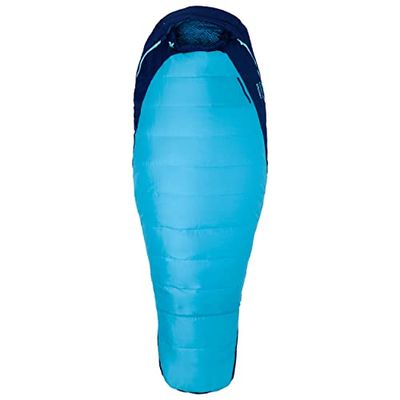 Marmot Wm's Trestles 15 Women's Mummy sleeping bag para mulher, azul francês/azul escuro, tamanho único