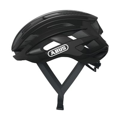 ABUS AirBreaker Racefiets Helm - Hoogwaardige Fietshelm voor Professionele Wielrenners - Unisex, voor Dames en Heren - Zwart, Maat L