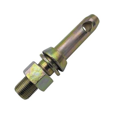 cyclingcolors Perno di Collegamento Diametro 28 mm Categoria 2 Traino Trattore Gancio Rimorchio Attacco ASSE Spina Scatto Spinotto Carrellino Acciaio Zincato Auto, Filettatura 1" x51mm