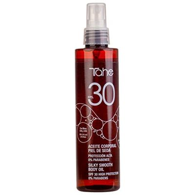 Tahe Sun Protect Huile corporelle effet peau de soie avec protection solaire SPF 30, 200 ml