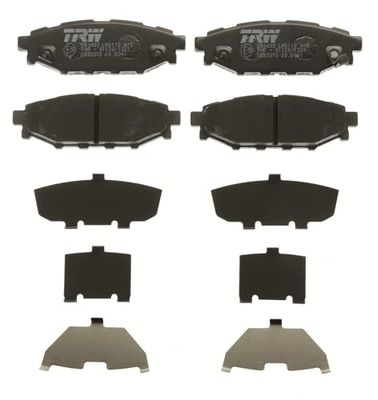 TRW GDB3373 Conjunto de 4 pastilhas de travão para Subaru XV SUV (_GP_) 2011 - eixo traseiro e outros veículos
