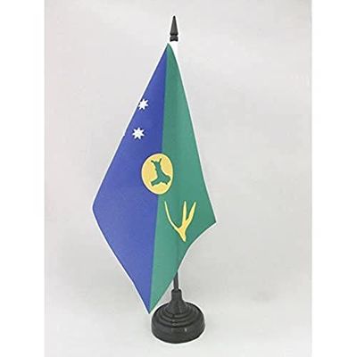 Drapeau de table Ile Christmas 21x14cm - PETIT Drapeaux DE BUREAU de l'île Christmas - Australie 14 x 21 cm - AZ FLAG